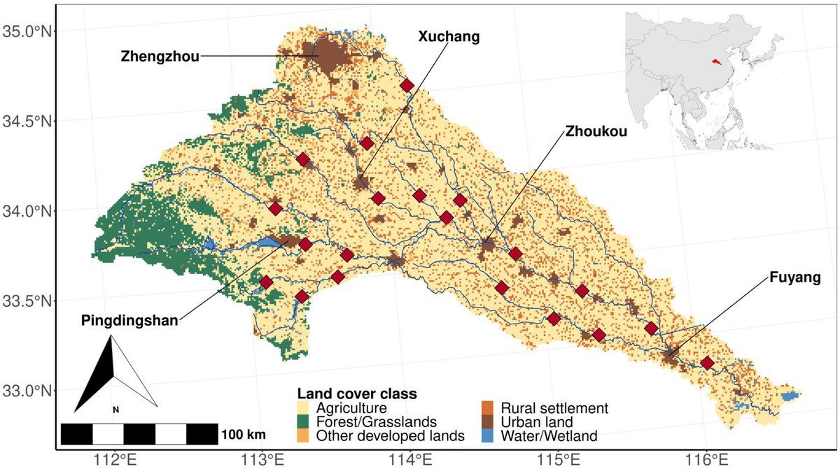 Excited to share the first output of my PhD! We explored how intense land use affects #fish🐟 diversity in China's Shaying River basin using #eDNA #metabarcoding. 

onlinelibrary.wiley.com/doi/10.1002/ed…

🧵1/4