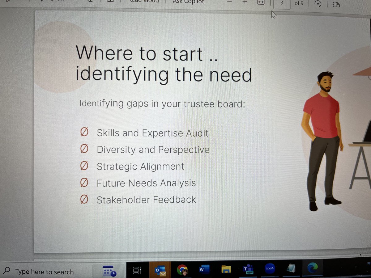 We are setting the scene for effective trustee recruitment with Ellen ⁦<a href="/CharityPeople/">Charity People</a>⁩ #SectorSupport ⁦@CFTyneWearNland⁩