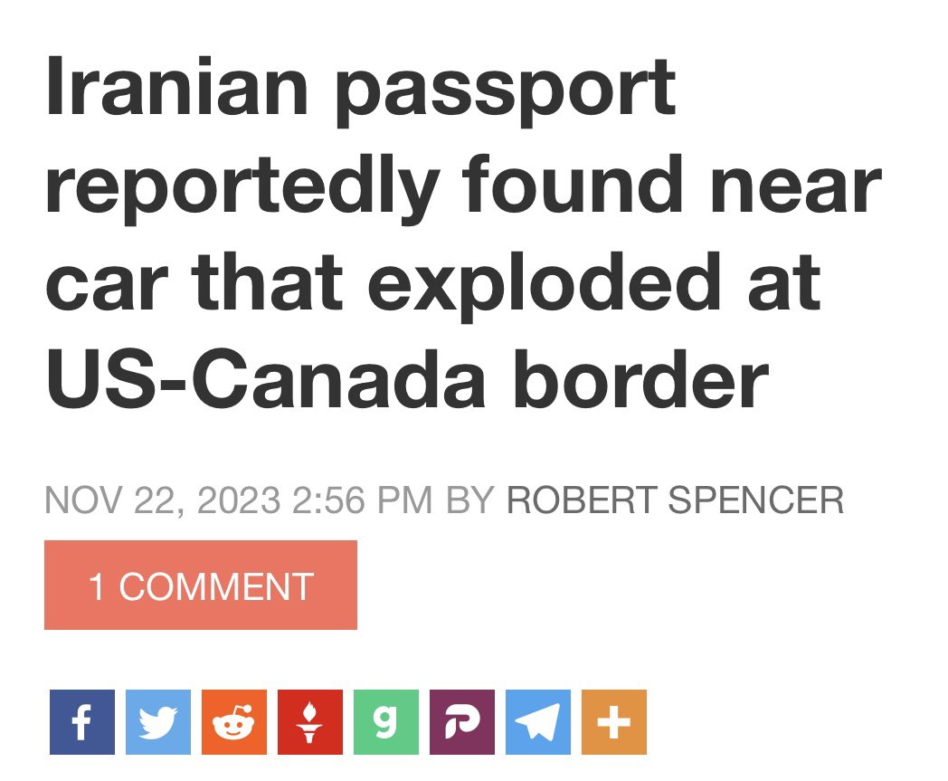 Okay cool it was found there but was that Iranian passport made of concrete which didn't explode within  the explosion that led to a car explosion even? Hanh? Strange 😯#USCanadaBorder #explosion #iran