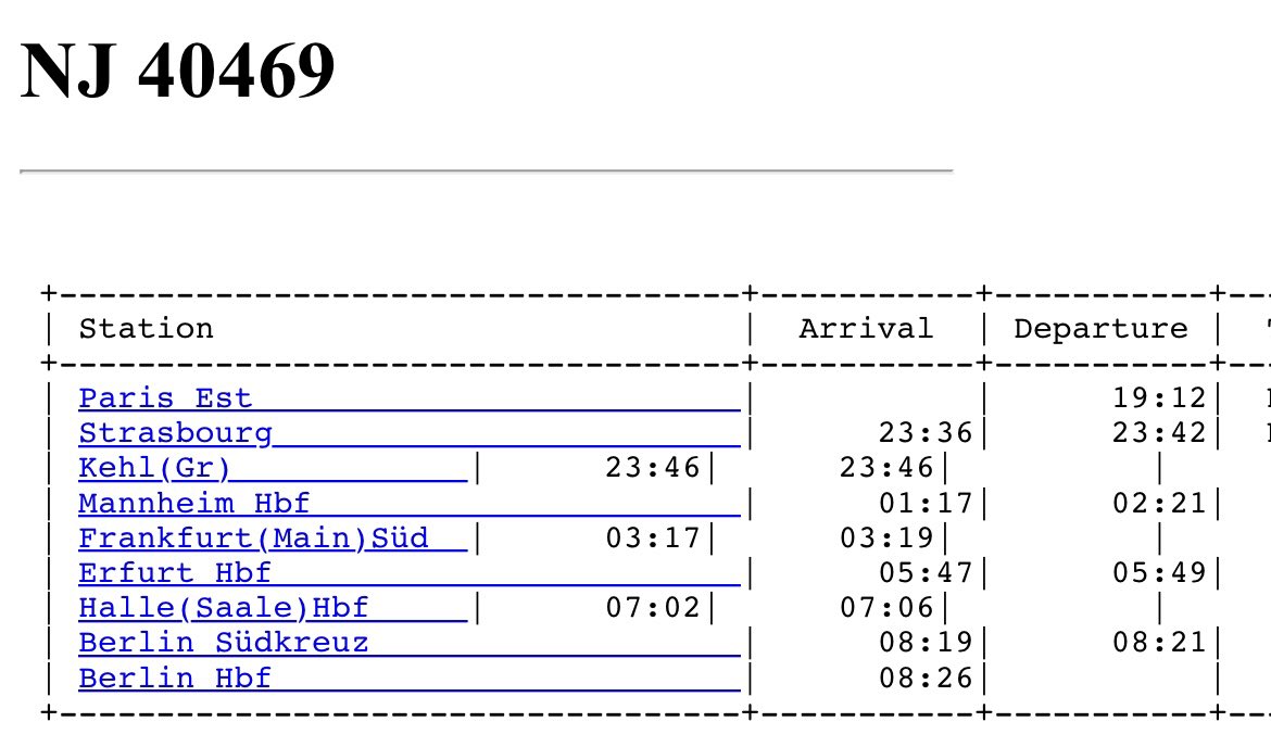 doc7austin's tweet image. The official Deutsche Bahn timetable for the inaugural ÖBB Nightjet trains:
Dec 11, NJ 40424 Berlin-Paris
Dec 11, NJ 424 Berlin-Brussels
Dec 12, NJ 40469 Paris-Berlin
Dec 12, NJ 425 Brussels-Berlin

Through Car shunting in Mannheim: 
Dec 12, 03:11 -&amp;gt; 04:20
Dec 13, 01:17 -&amp;gt; 02:21