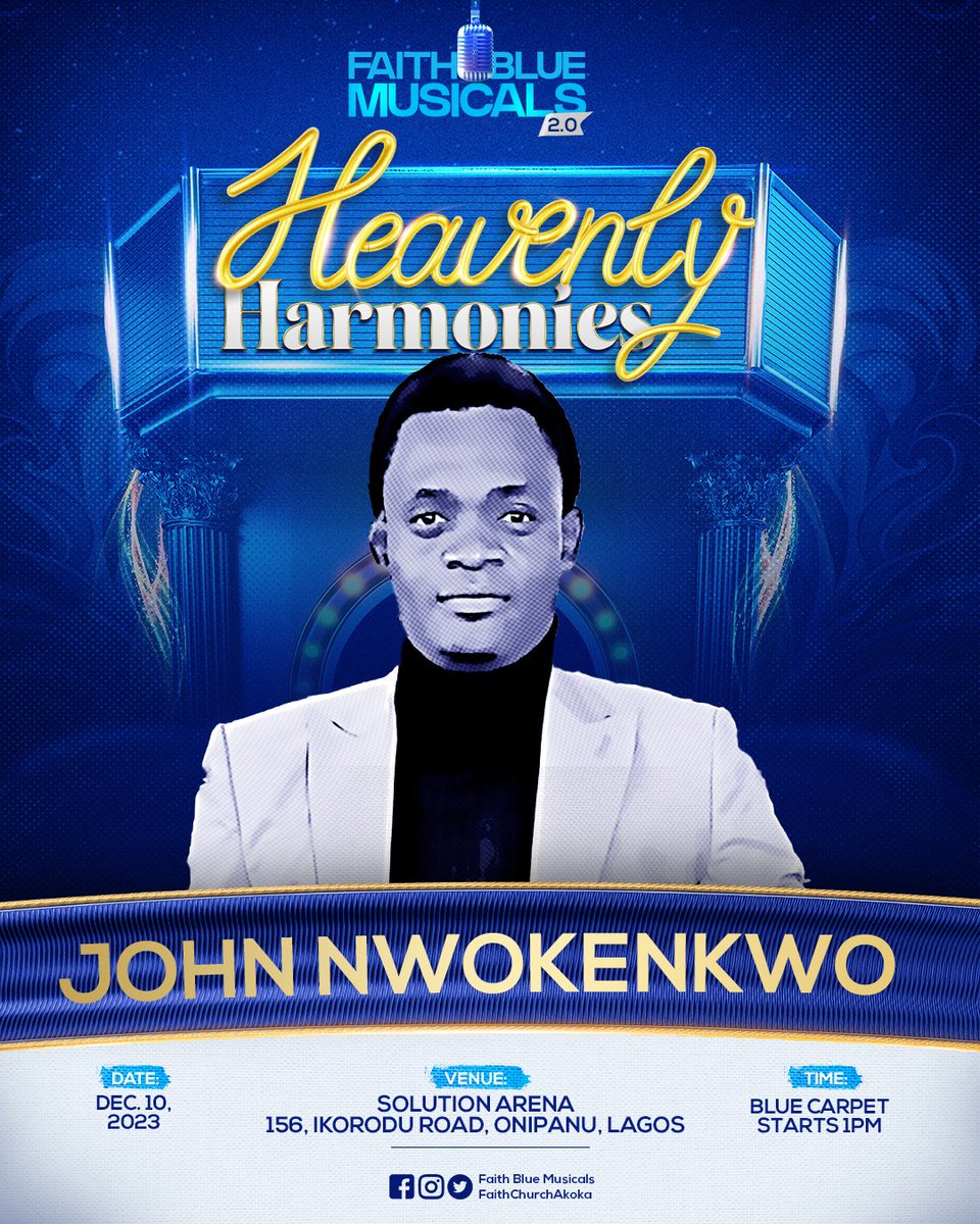 thebluemusicals's tweet photo. If stones can praise Christ, our mouth then mustn't be shut!

Let's meet at His feet as @nwokenkwo_john leads in harmonious waves 🌊.

Register @ https://t.co/q7lBZooXbu

#HeavenlyHarmonies 
#FBM2 
#FBM23 
#FaithBlueMusicals
https://t.co/LnakP7C6GC https://t.co/lwJrt1LxQ8