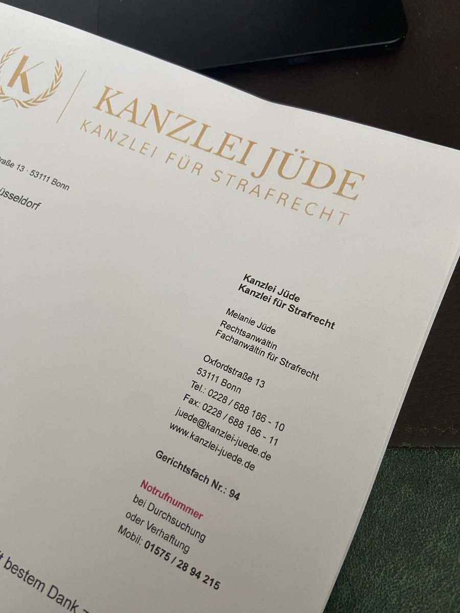 Der erste Briefkopf nimmt Form an..☺️