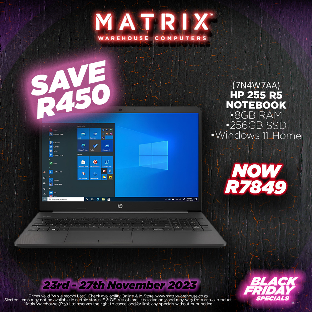 MatrixWarehouse's tweet image. BLACK FRIDAY SUPER SAVINGS START NOW!

KEEP YOUR EYES PEELED THROUGHOUT THE DAY FOR MORE AMAZING DEALS!

Find the entire promotional pamphlet over at matrixwarehouse.co.za/promotions/
.
.
.
.
.
#BlackFridayDeals #Matrixwarehouse #computertechnology #SaveBig #limitedsale #SuperSpecials