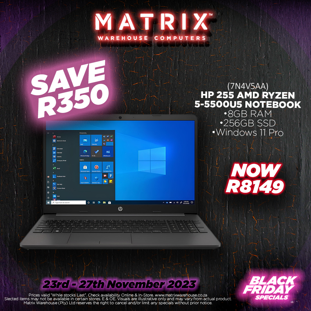 MatrixWarehouse's tweet image. BLACK FRIDAY SUPER SAVINGS START NOW!

KEEP YOUR EYES PEELED THROUGHOUT THE DAY FOR MORE AMAZING DEALS!

Find the entire promotional pamphlet over at matrixwarehouse.co.za/promotions/
.
.
.
.
.
#BlackFridayDeals #Matrixwarehouse #computertechnology #SaveBig #limitedsale #SuperSpecials