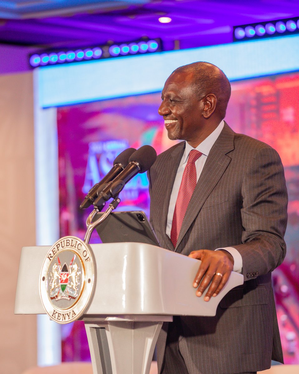 NSE_PLC's tweet photo. We should be able to have at least 5 listings across the continent per day. We need to look at opportunities to reestablish the competitive edge of public resource markets as an avenue for change - His Excellency Dr. @WilliamsRuto at the #ASEAConference2023 https://t.co/E9rnoWUAdm