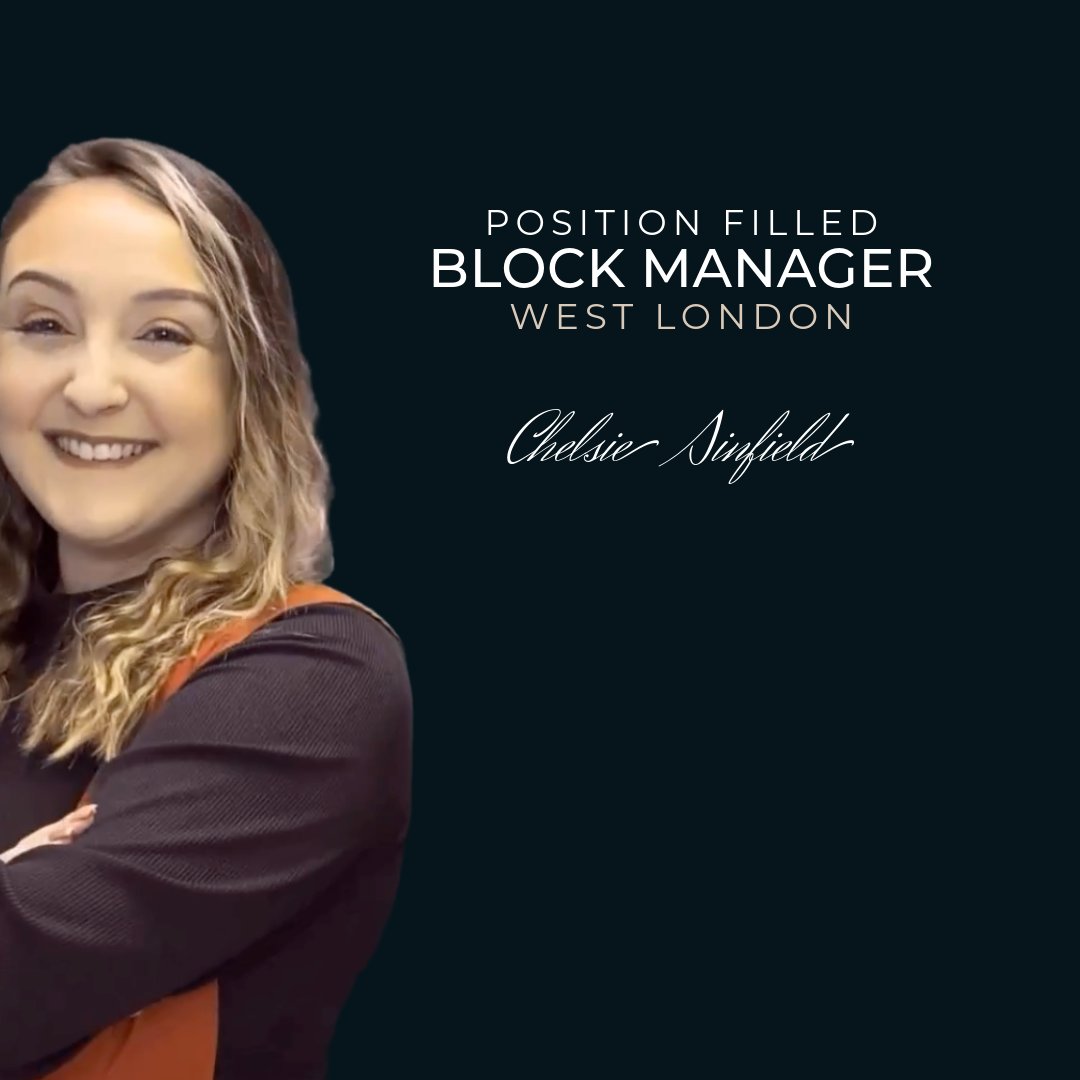 🥂 POSITION FILLED ✍️ BLOCK MANAGER 📍 WEST LONDON 𝐵𝓎 𝒞𝒽𝑒𝓁𝓈𝒾𝑒 𝒮𝒾𝓃𝒻𝒾𝑒𝓁𝒹 🎯 #TeamTRL #BlockManager #WestLondon