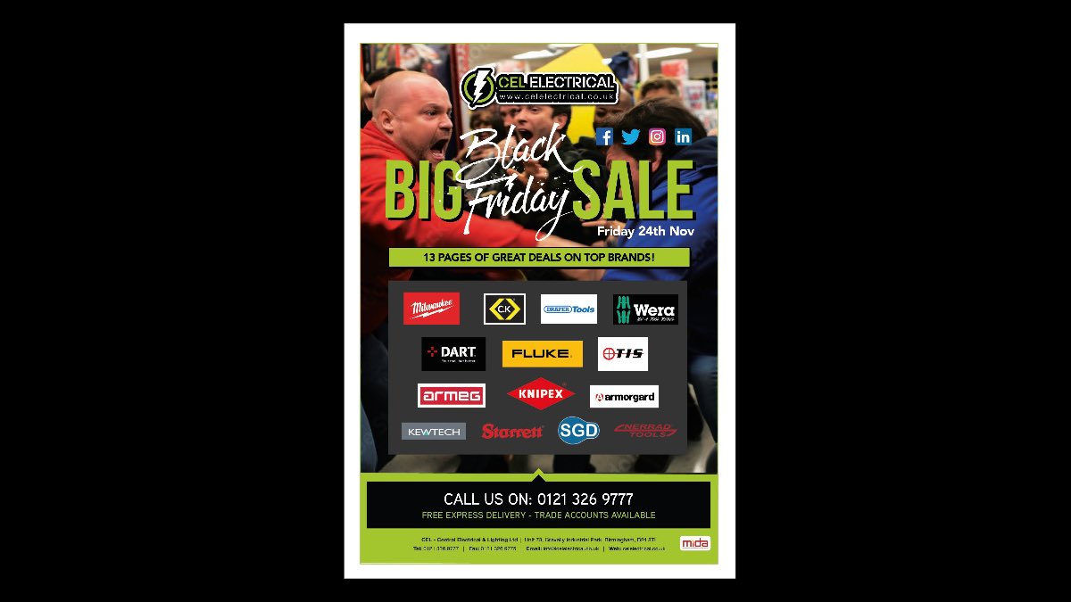 Our #BlackFriday2023 brochure is available now, packed full of great deals from leading brands, contact your Account Manager or the branch now for your copy!! ⚡️🤝💰 #electricalwholesale #electrician #sparky