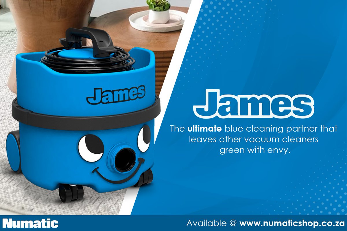NumaticIntSA's tweet photo. #CleaningCompanion #VacuumHero #James #CleaningCrew #DustBusting #CleaningWithJames #SpotlessWithJames #Numatic #NumaticSA https://t.co/1m9UlRTEEO