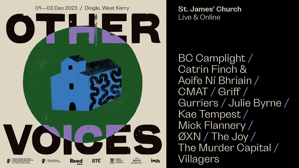 WE'RE OFF TO DINGLE! 🇮🇪🏴󠁧󠁢󠁷󠁬󠁳󠁿❤️ So incredibly excited to announce that @AoifeNiBhriain and I will be playing the iconic St James' Church at @OtherVoicesLive Dingle #OV2023💫