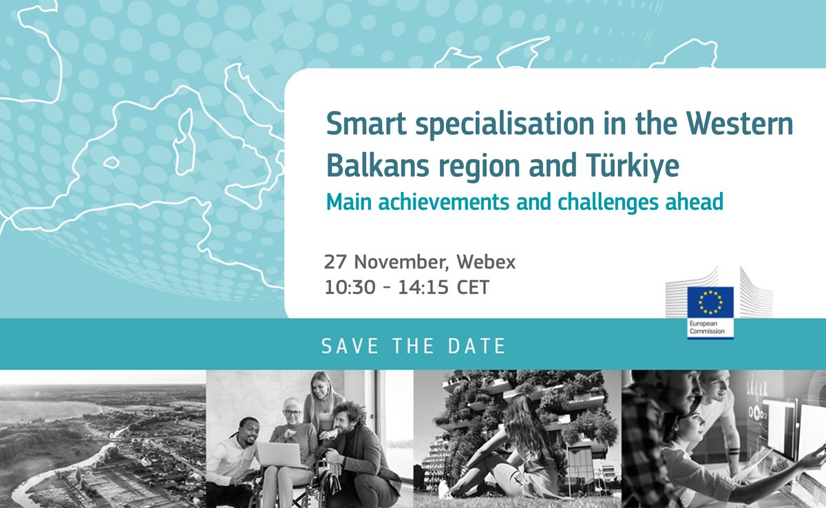 eu_enlargement_'s tweet image. Join an exclusive online workshop on #SmartSpecialisation in the #WesternBalkans & 🇹🇷#Türkiye, hosted by @eu_near & @EU_ScienceHub 🌐
Explore the future of innovation-driven development 🚀
🗓️ 27 November 10:30 CET
🔗 More info: europa.eu/!JtWMbb
#EUEnlargement #S3_WBTK