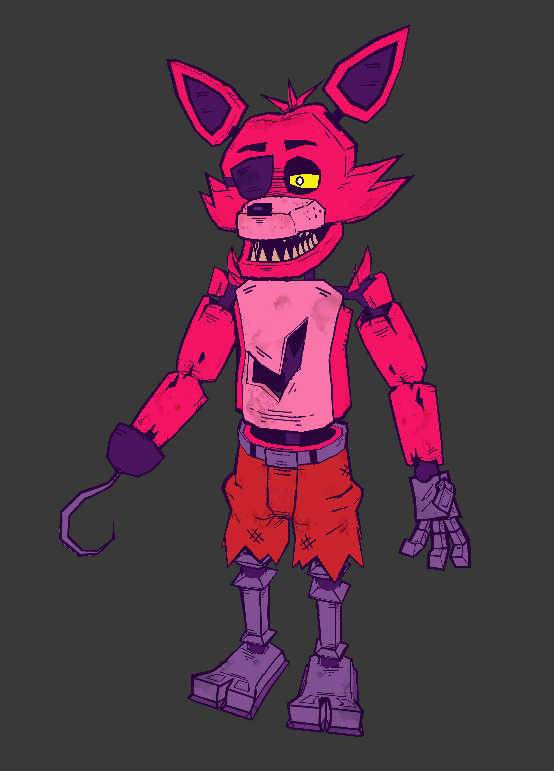 VibaPop's tweet photo. Got Foxy done in time before I leave for my trip! Done all of the FNaF 1 characters now :)
#blender #FNAF https://t.co/33iWheUfE5