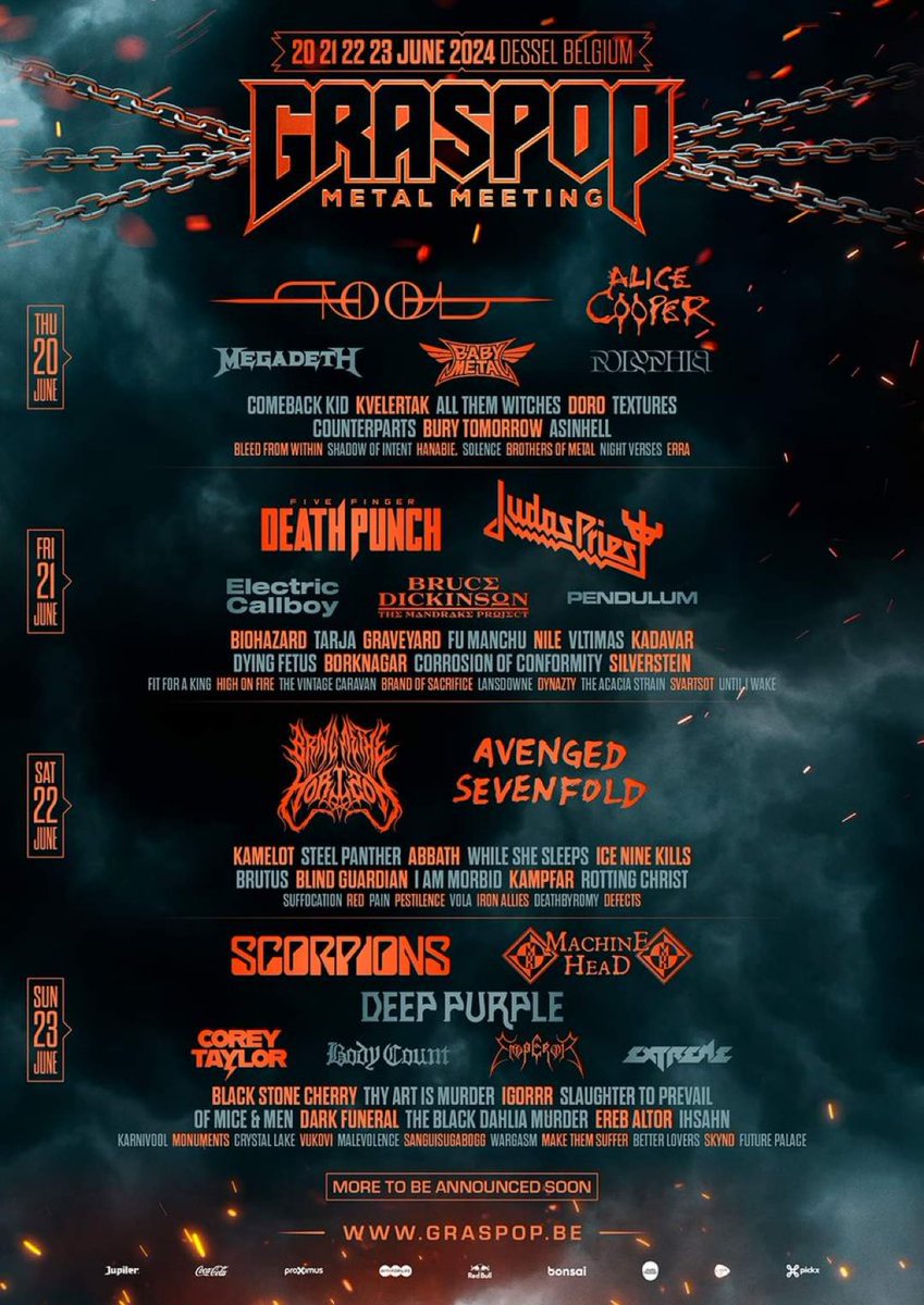 Graspop Metal Festivali 2024 kadrosunu açıkladı!