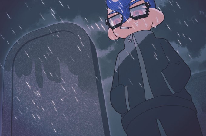 「blue hair wet」 illustration images(Latest)