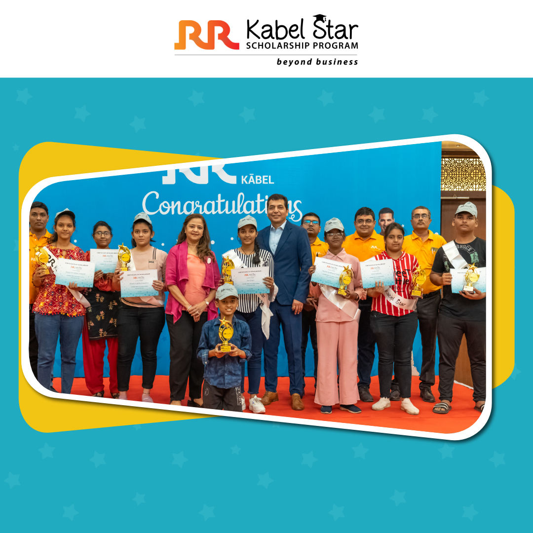 RRGlobalIIndia's tweet photo. 🎉 Big congrats to the Kabel Star Scholarship Program winners from Vadodara! Your hard work &amp; brilliance have paid off. Excited to see where your journey takes you! 📷#KabelStarScholarship #EducationMatters #FutureLeaders #rrkabel https://t.co/qG2asycptO