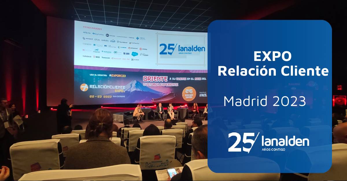 Lanalden (@lanalden) on Twitter photo Segunda jornada de <a href="/ExpoRC/">Expo Relación Cliente</a>.
Compartimos con los grandes profesionales del sector las últimas novedades y visión de futuro en el arte del #CustomerExperience.
Visita nuestro stand y conoce nuestra propuesta de valor basada en innovación, cercanĆa y eficiencia.
#EXPORC23 Segunda jornada de <a href="/ExpoRC/">Expo Relación Cliente</a>.
Compartimos con los grandes profesionales del sector las últimas novedades y visión de futuro en el arte del #CustomerExperience.
Visita nuestro stand y conoce nuestra propuesta de valor basada en innovación, cercanĆa y eficiencia.
#EXPORC23