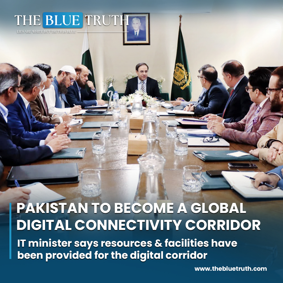 thebluetruth_'s tweet image. Pakistan to become a global digital connectivity corridor.
IT minister says resources &amp;amp; facilities have been provided for the digital corridor

 #DigitalConnectivityCorridor #GlobalTechHub #DigitalTransformationt #GlobalConnectivity  #DigitalEconomy #TBT #TheBlueTruth