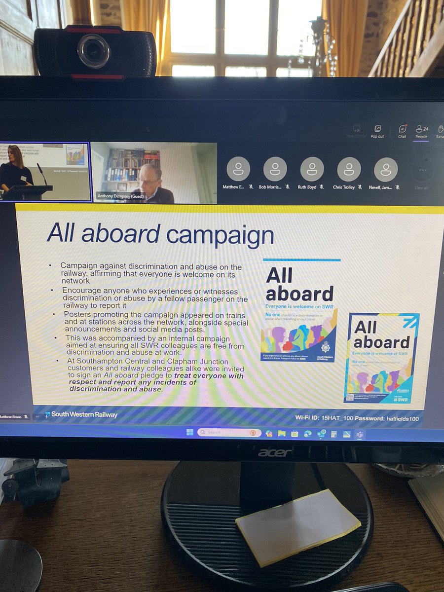 <a href="/SW_Help/">SWR Help</a> Stakeholder Conference today in London and I am always so impressed by Managing Director Claire Mann and all the speakers. <a href="/CommunityRail/">Community Rail Network</a>