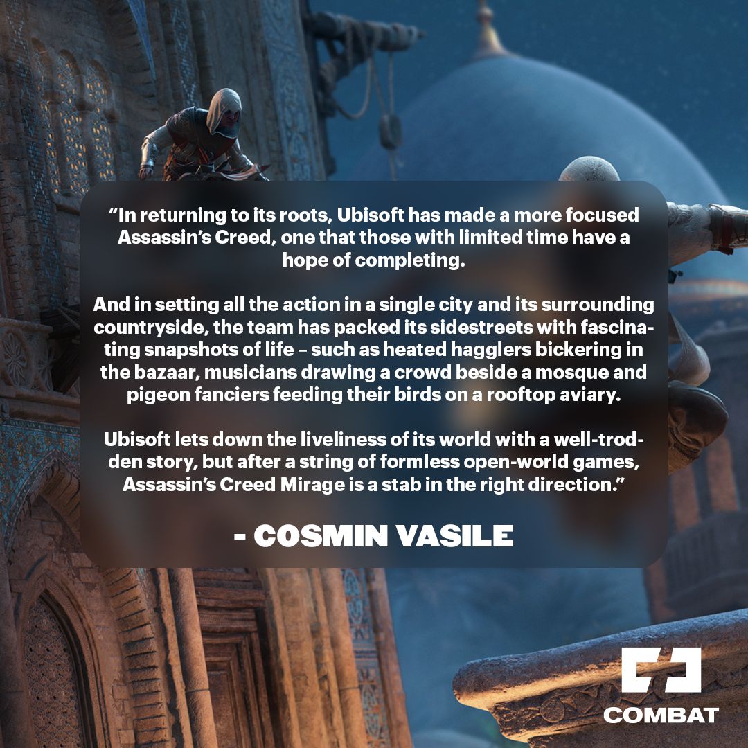 Swipe through this post to see what fellow gamers have to say about Assassins Creed Mirage. ⚔️ Have you played it yet? Share your thoughts below! 

#onlinegaming #gamingcommunity #aheadofthegame