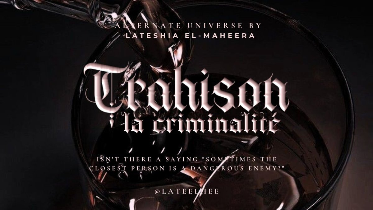 Trahison: La Criminalité

Isn't there a saying "Sometimes the 
closest person is a dangerous enemy?"
───────────────
Shin Ryujin (신류진) AU, few tweets. 
©copyright lateelhee, 2023.