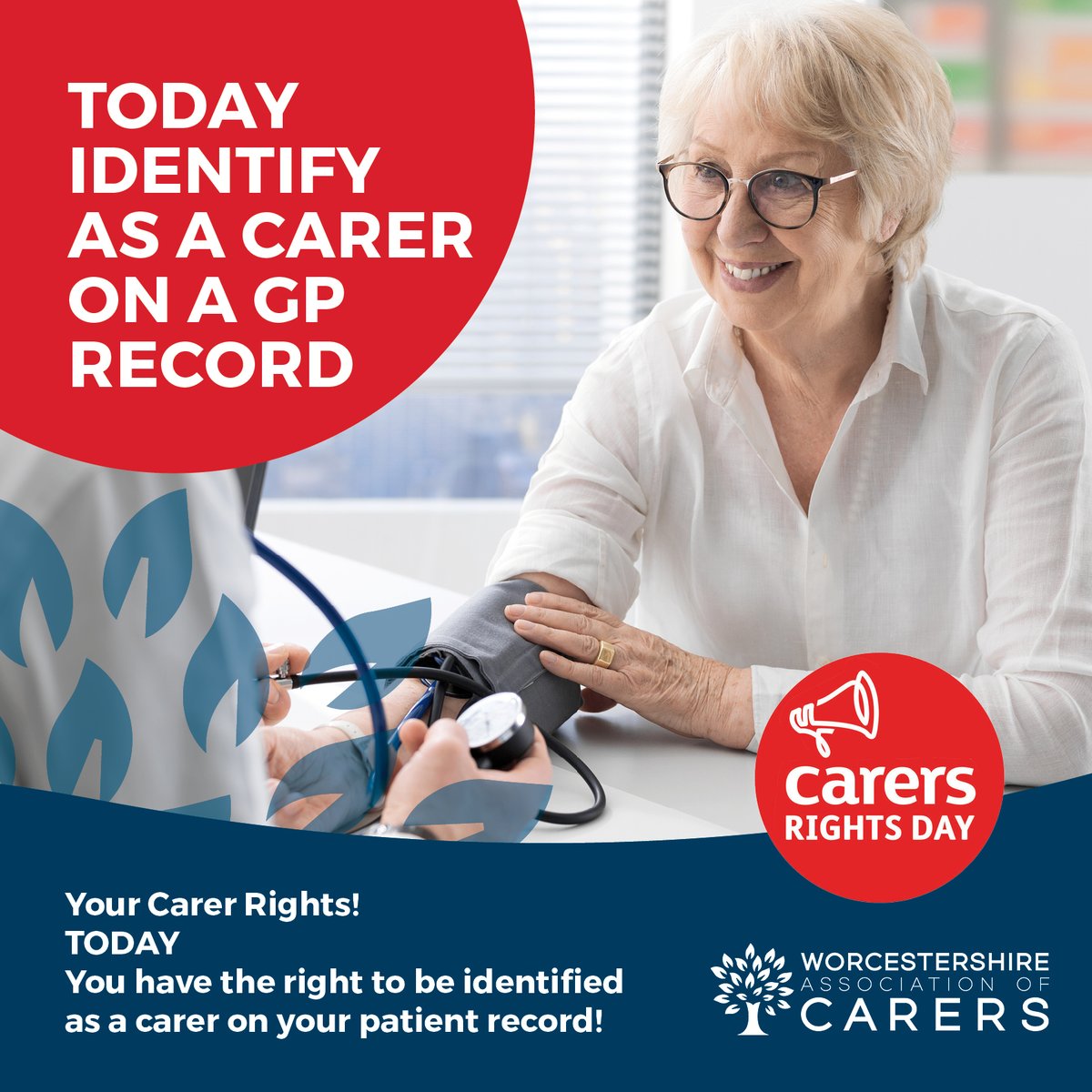 Today. Identify as a Carer on a GP Record carersuk.org/help-and-advic… #unpaidcarer #CarersRightsDay #worcestershire #worcester @OfficialYSS #CrossroadsCaringforcarers @CarersCareline @WorcsWPCC @worcscc @WorcsAcuteNHS @WACShop @wacSocialPresc @CarersUK