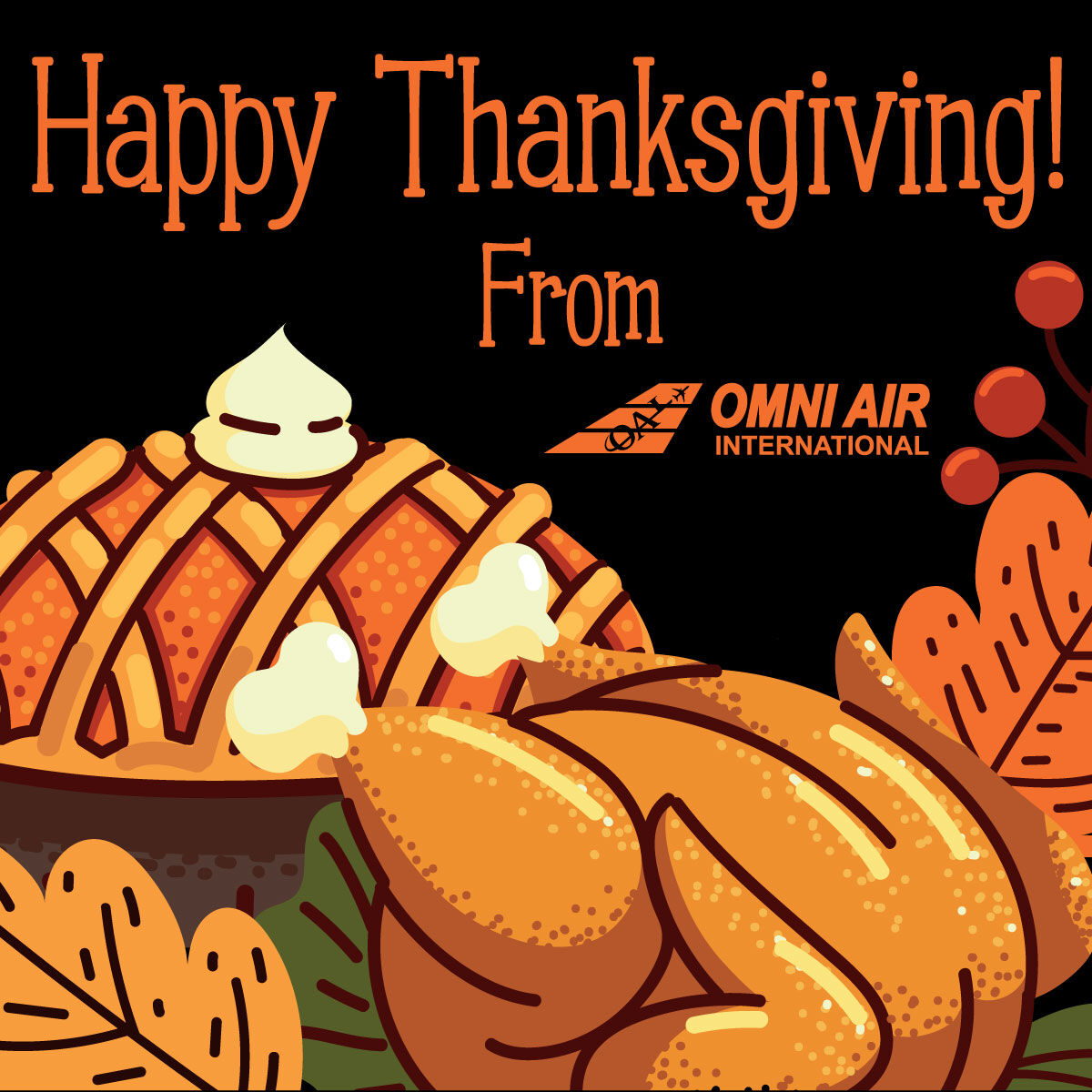 Happy Thanksgiving from Omni Air International! #Thanksgiving