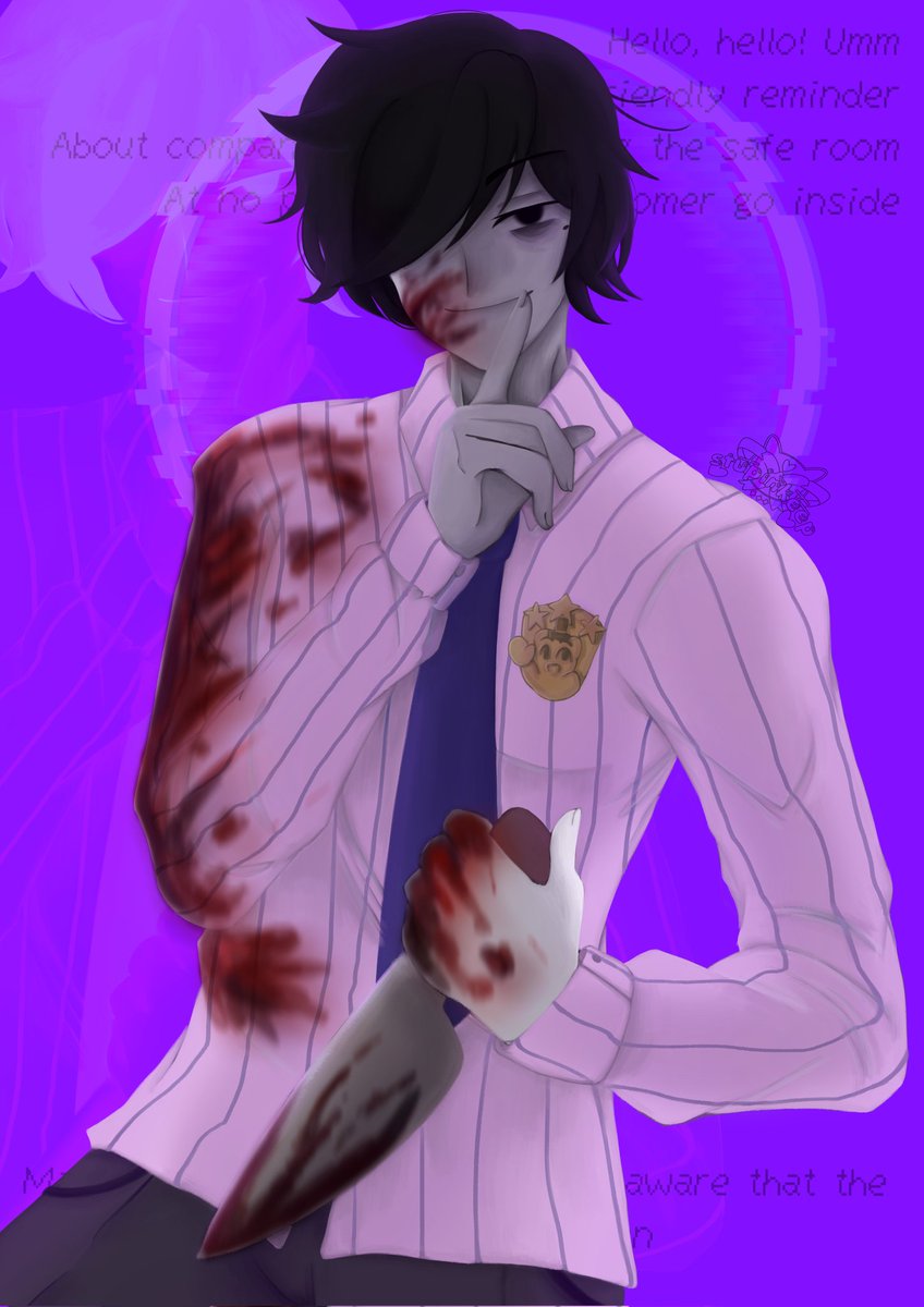 _stupinkeep's tweet photo. ⚠️ tw . blood 

god damn.....fnaf film is so......💥💥🍓💗👏💥ы

#FNAFMovie #art #oc #collaboration https://t.co/b2S3z0h873