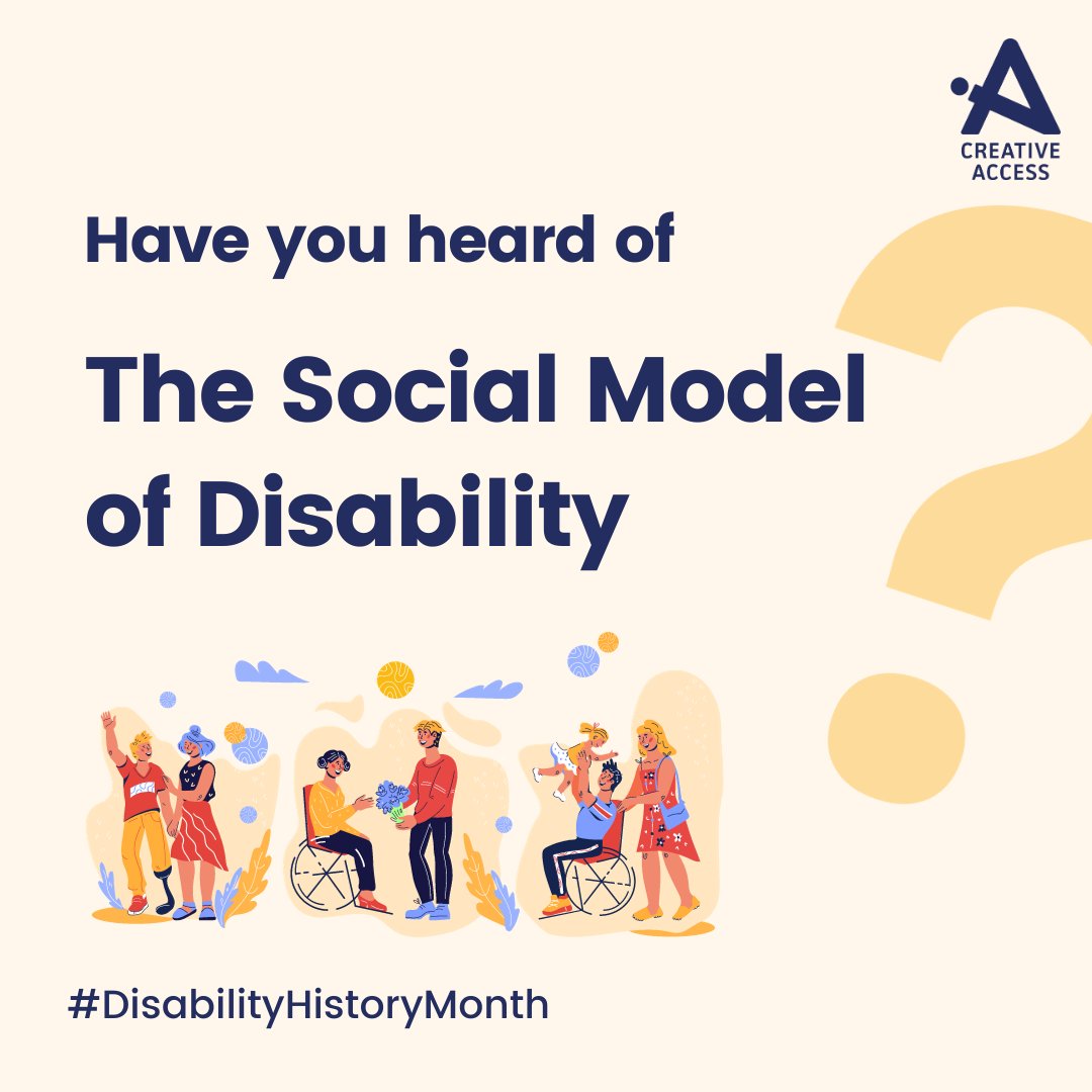 This week, for #DisabilityHistoryMonth, we're talking about one of the key social principles you should know about - the Social Model of Disability. Are you familiar with it? 🤔 

1/7