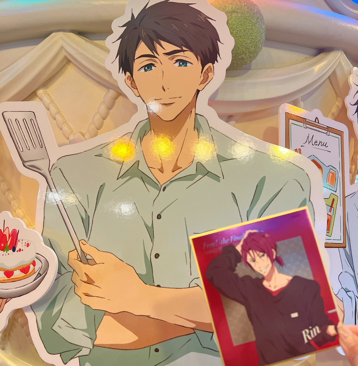 これは昨日行ったスイパラのファンシーライティングな宗介くん