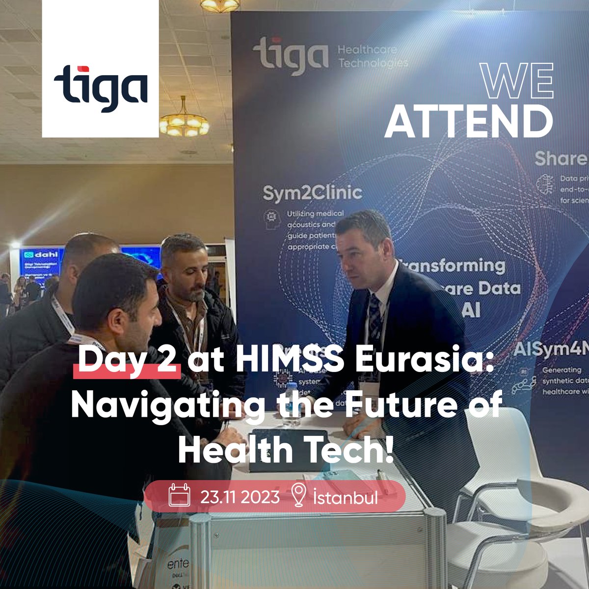 We continue to make strides on the second day of HIMSS Eurasia. Today's focus was on 'The Use of #AI in Establishing #Sustainable Systems,' a critical area for future #healthcare.

#TigaHealth #HealthcareIT #PharmaIT #HIMSS2023