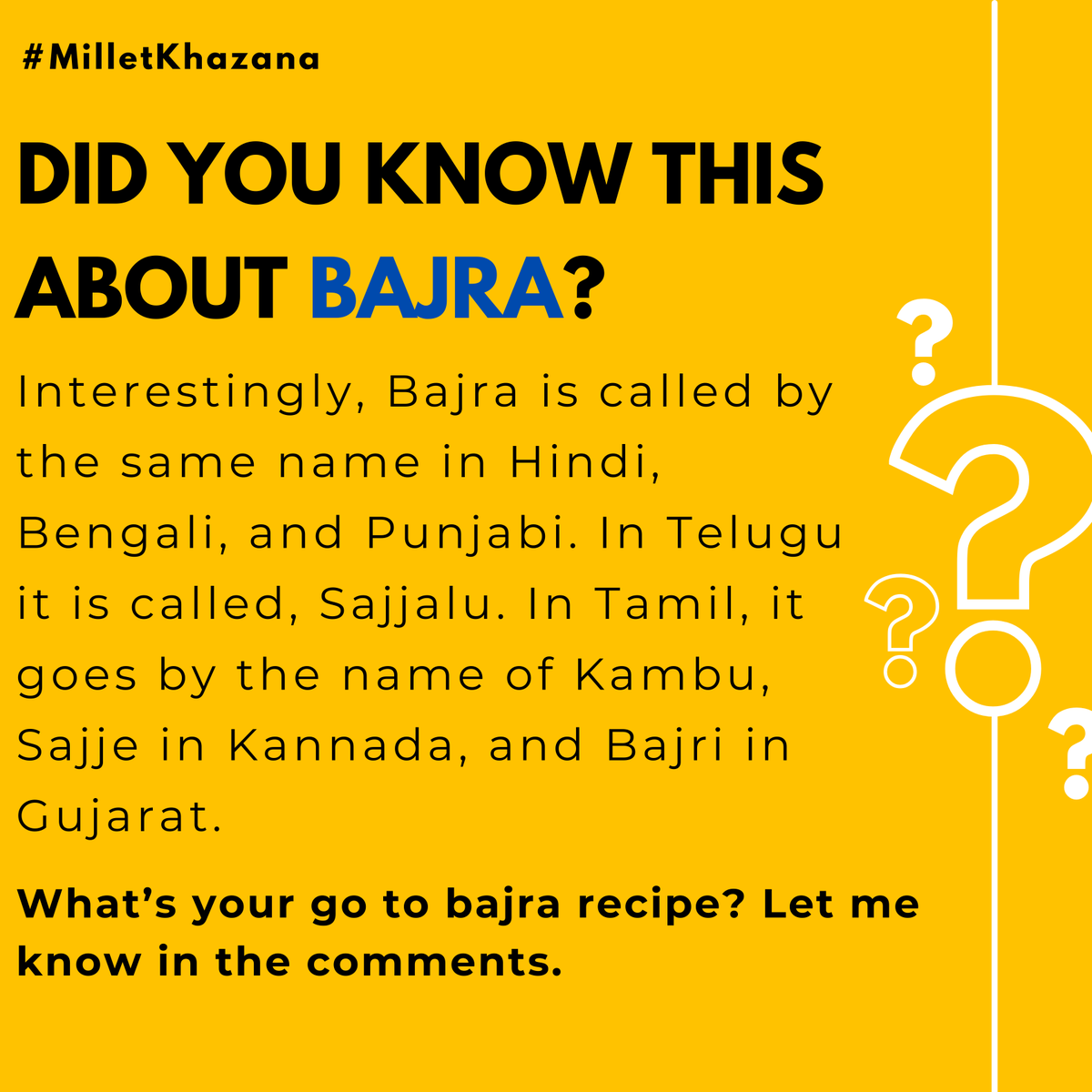 SanjeevKapoor's tweet photo. Uncover these surprising facts about Bajra today!
#Sanjeevkapoor #SanjeevKapoorKhazana #MilletKhazana #Bajra #BajraRecipes #Facts #India #MilletRecipes #MilletwithSK #ThisYearMillets #YearOfMillets #WorldOnMillets #IndiaOnMillets #IYOM2023 #Millet https://t.co/1AYpxjFhXm