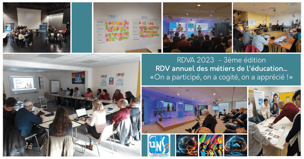 UNSA_Education's tweet photo. Urgence climatique, Crise démocratique, Mutation Numérique, sommes-nous https://t.co/CAj0DPyAem ?
L' #UnsaEduc organisait un moment participatif il y a une semaine, dans 24 lieux et en simultané, avec + de 1100 personnels de l’éducation! Merci !
#RDVA Ariane Azema @francoistaddei https://t.co/0OQbrjP4p7