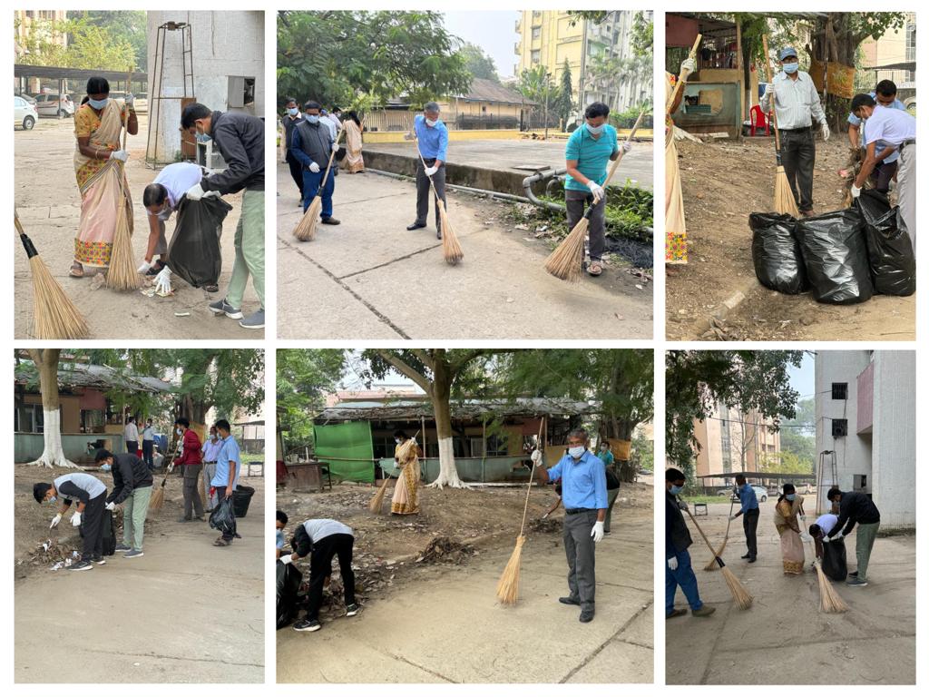 As part of observing the #SwachhtaPakhwara (16.11.2023 to 30.11.2023), all the officers & staff of Assam LSA participated in SHRAMDAN ACTIVITY on 23.11.2023 at BSNL Bhawan, Guwahati.