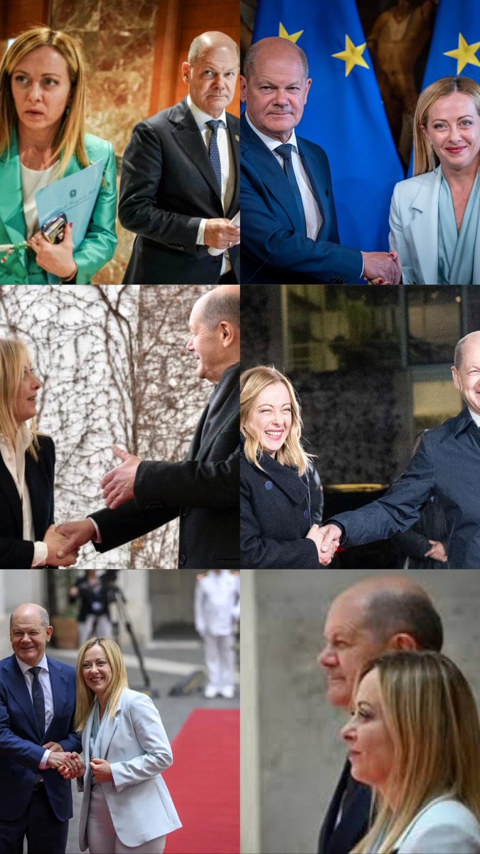 migrantifa's tweet photo. scholz hat die neofaschistin meloni dieses jahr schon öfters getroffen als ich meinen vater in den letzten 20 jahren https://t.co/UfCq9bpiCo