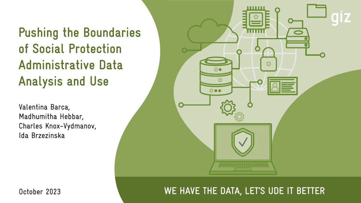 Let’s unlock the potential of data for social good! 🗝️ 📊 Check out this new study on the transformative power of administrative data in the #SocialProtection sector, encompassing civil registries, tax info, health data, and more!👉 socialprotection.org/discover/publi…