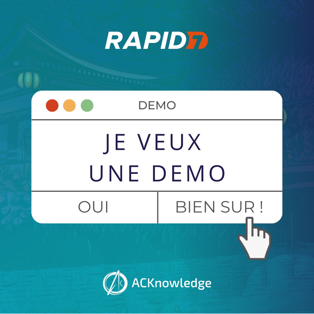 Comment mieux détecter les incidents de sécurité, et apporter une réponse rapide et efficace ? 

La réponse en démo, avec un de nos experts sur les solutions #XDR, #SIEM &amp; #SOAR de <a href="/rapid7/">Rapid7</a>  : bit.ly/3LexbxS 

#cybersecurity #threatdetection #cyberdefense #cyberthreats