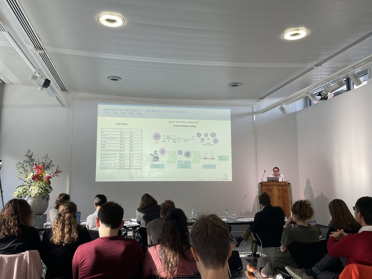WinnerLab's tweet photo. Further talks in the final review session by @karow_lab , our speaker Prof. Beate Winner, and Kristina Battis, PhD candidate in @Molecular_Neuro 🚀
#forinter #stemcells #organoids https://t.co/SRycytQUzb