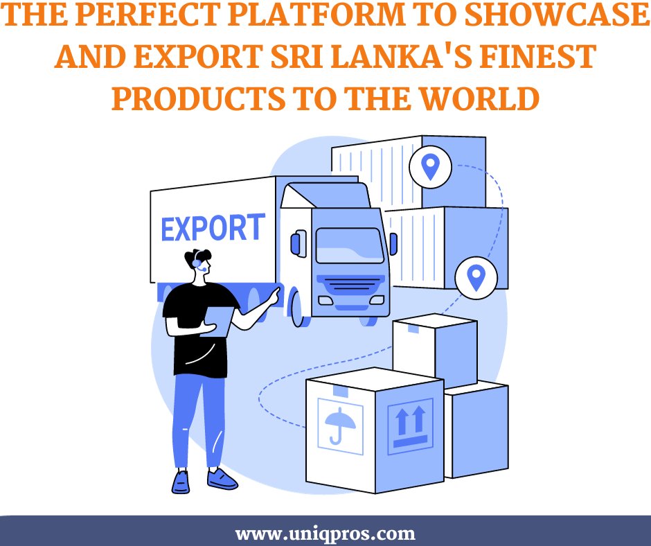 Uniqpros's tweet photo. Seeking the premier marketplace for exporting Sri Lankan gems? Look no further than Uniqpros! Discover the perfect platform to showcase and export Sri Lanka's finest products to the world. 🌟🇱🇰 #ExportExcellence #Uniqpros https://t.co/lieszG3GTC