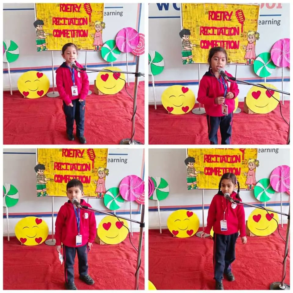 7iworldschool_g's tweet image. "Poetry provides a relaxed and pleasant way for students to practice language skills." The Pre-Primary students today  participated in a Poem Recitation Competition. It was  beautiful way to express  thoughts and poems through their innocent words and actions. #7iworldschool