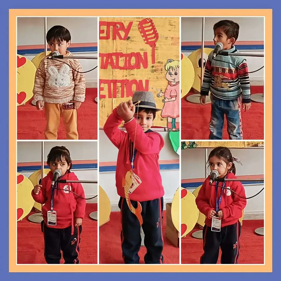 7iworldschool_g's tweet image. "Poetry provides a relaxed and pleasant way for students to practice language skills." The Pre-Primary students today  participated in a Poem Recitation Competition. It was  beautiful way to express  thoughts and poems through their innocent words and actions. #7iworldschool