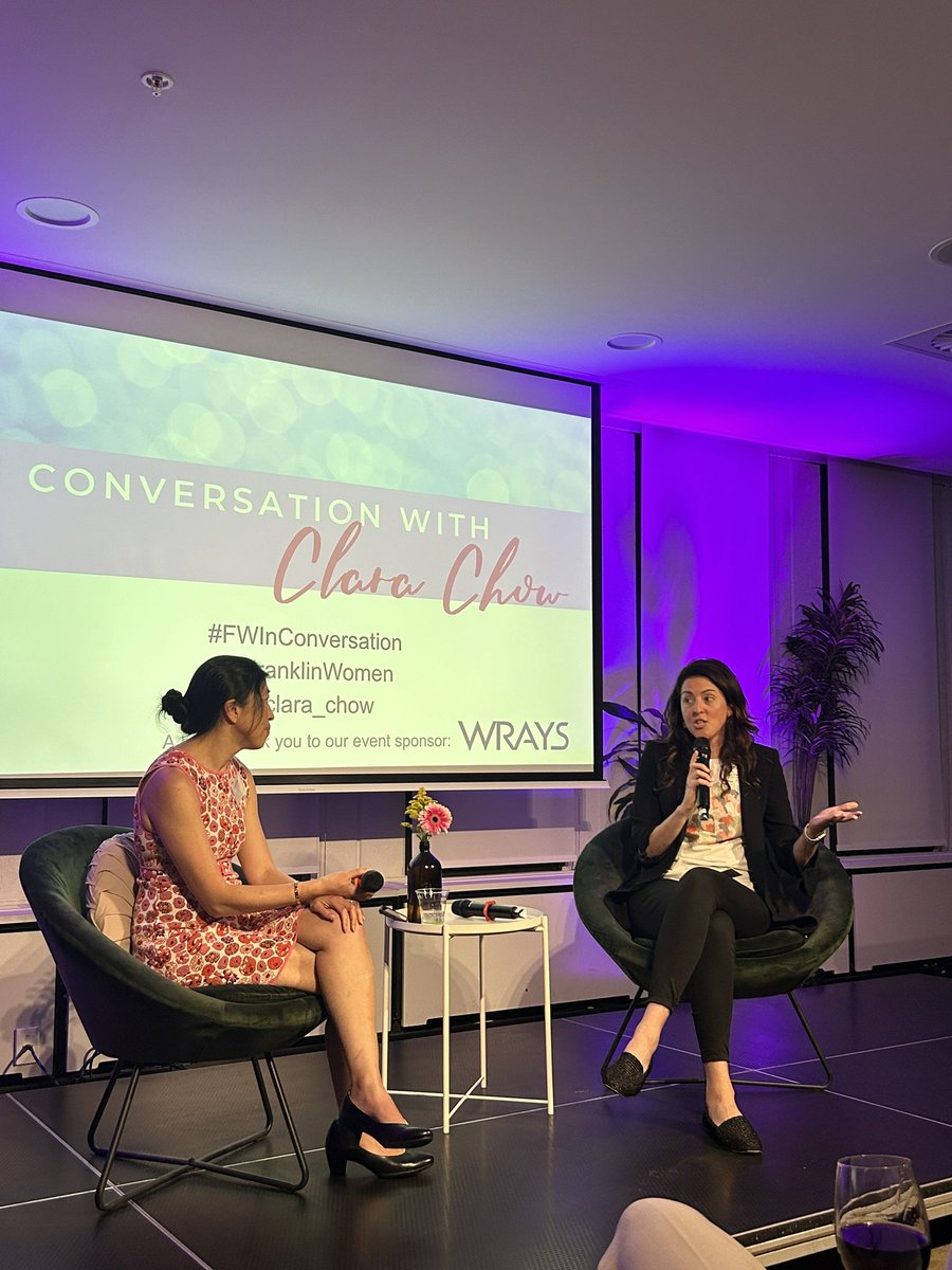 My first in person @FranklinWomen event tonight. Loved hearing  @clara_chow views on the importance of overall diversity in research teams and how they can improve patient outcomes. 

What a way to end the year, looking forward to many more in ‘24! #FWInconversation