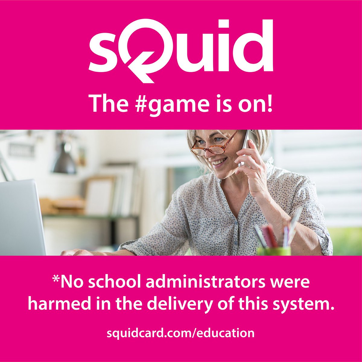 sQuidcard's tweet photo. The #game is on!

Join the winning team when you switch to #sQuid

If you’re looking to reduce debt, increase cash flow and improve office efficiencies, our team will help your school tackle your financial #Challenges 

Visit https://t.co/GuFP8Td8Dh https://t.co/q3j8zskLDw