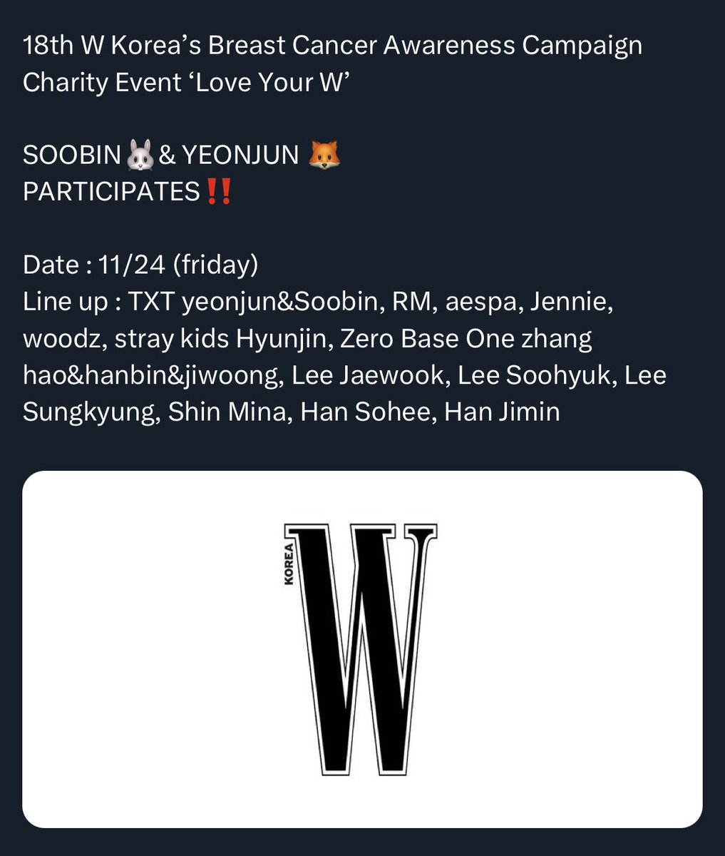 ningyxningy's tweet photo. I find this really ironic that they’d invite a known bully and harraser to a charitable event lol https://t.co/eEyM45RMFP