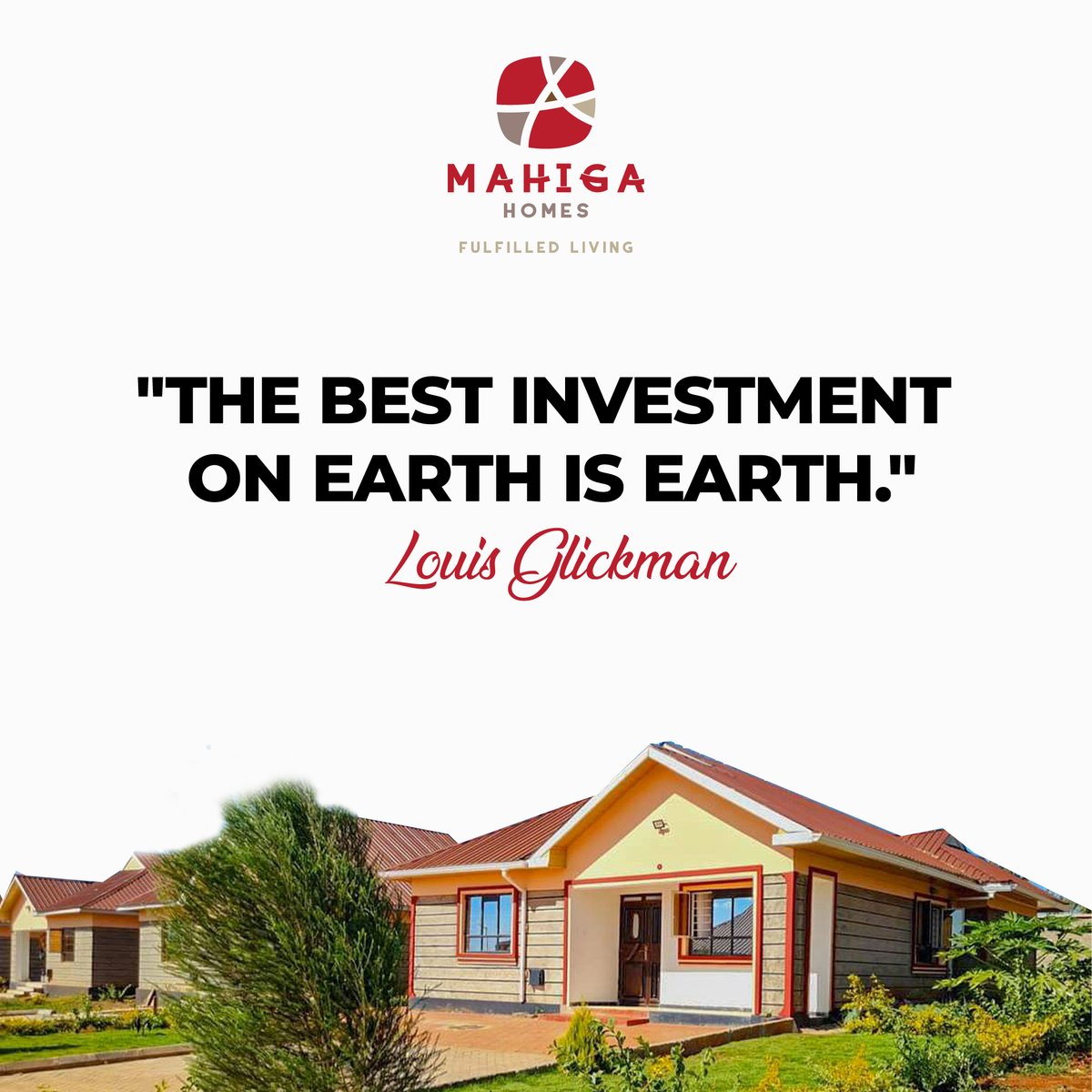 Real estate cannot be lost or stolen, nor can it be carried away. Purchased with common sense, paid for in full, and managed with reasonable care, it is about the safest investment in the world.