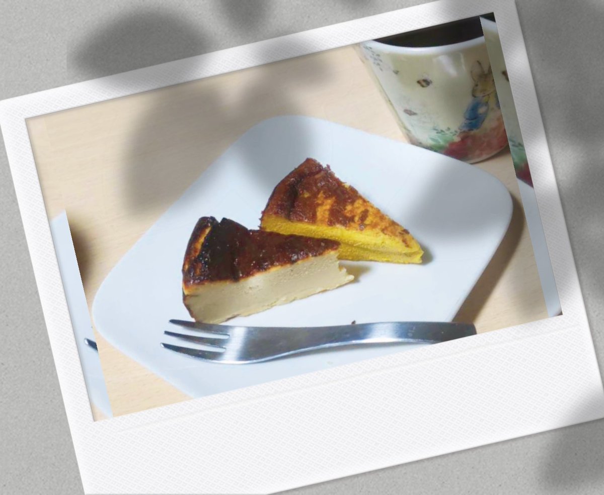 yuki_Princess__'s tweet image. 昨日のいい夫婦の日の為に買ってたバスクチーズケーキを食べたよ！
手前がプレーン、奥がかぼちゃです。
１個を半分ずつにして分けました😋
かぼちゃはシナモンがふんわり香って美味しい✨
札幌の #DailyDaily というお店です！

気になる方はネットショップもあるよ。
dailydairy.base.shop