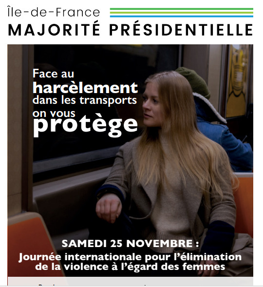 Contre le harcèlement dans les #transports et les violences faites aux femmes, nous agissons !
Présents ce matin, place Emile Cresp, au métro Mairie de #Montrouge avec le tract des élus <a href="/IDF_MP/">Île-de-France : Majorité Présidentielle</a>
#nerienlaisserpasser