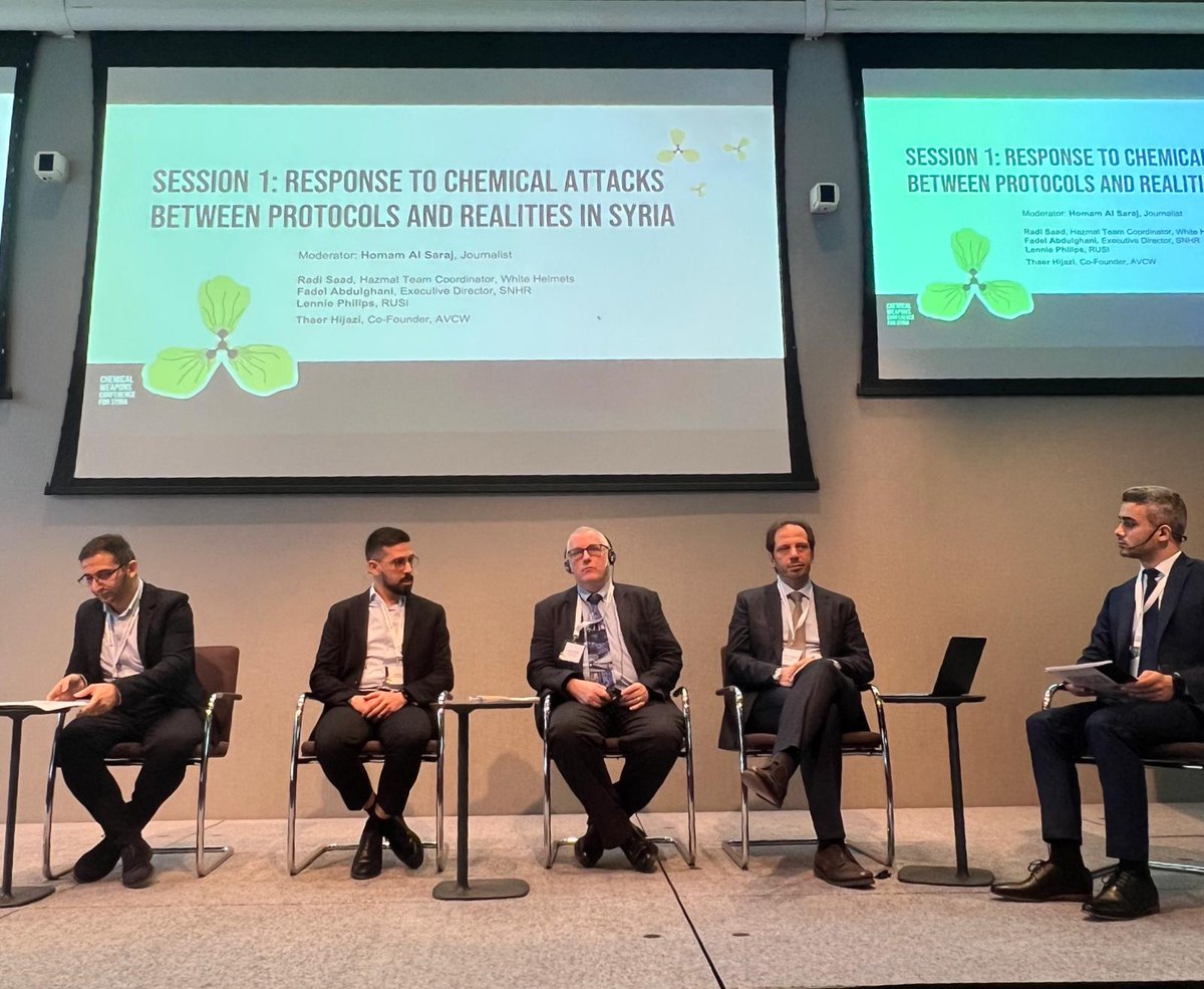 Second panel on Response to Chemical Attacks: Between Protocols and Realities in Syria 
#CWCforSyria2023 #Syria