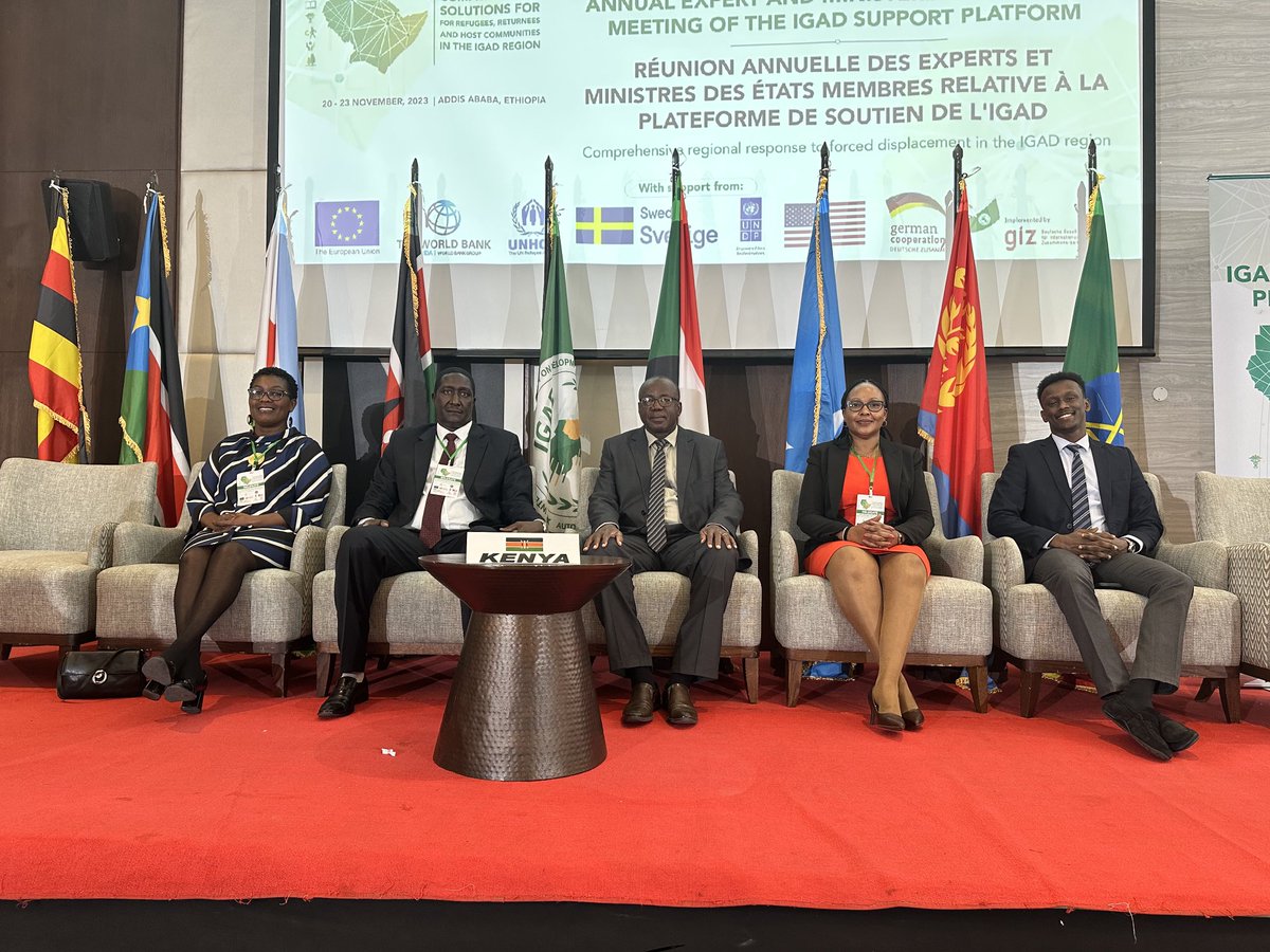 burugu_j's tweet photo. Delegation of Kenya to the 3rd Interministerial meeting of IGAD Member States on the 2017 Nairobi Declaration and Platform of Action in Addis Ababa Ethiopia ⁦@Stanyale⁩ @DRSKenya⁩,⁦@KindikiKithure⁩ ⁦@JuliusKBitok⁩,@Uspat6666⁩,⁦ @IGADPeace⁩ https://t.co/IJvVifGd7a