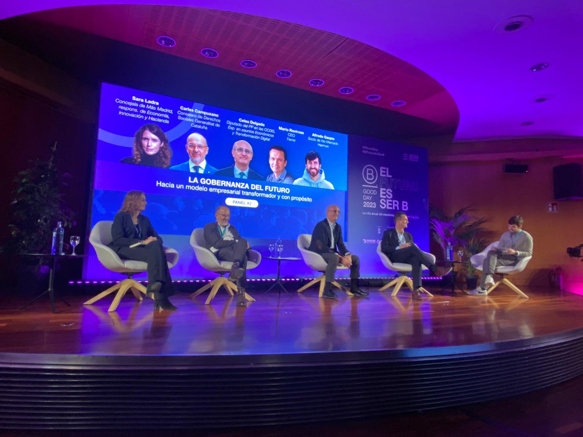 Ferrer (@ferrerforgood) on Twitter photo Es ilusionante ver cómo las compañías, administraciones, academia y tercer sector tienen cada vez más claro que #ElFuturoEsSerB.
Tal y como ha afirmado nuestro CEO, <a href="/MarioRovirosa/">mario rovirosa</a>, durante su intervención en una de las sesiones plenarias del #BGoodDay de <a href="/BCorpSpain/">B Corp Spain</a>, “Como Es ilusionante ver cómo las compañías, administraciones, academia y tercer sector tienen cada vez más claro que #ElFuturoEsSerB.
Tal y como ha afirmado nuestro CEO, <a href="/MarioRovirosa/">mario rovirosa</a>, durante su intervención en una de las sesiones plenarias del #BGoodDay de <a href="/BCorpSpain/">B Corp Spain</a>, “Como