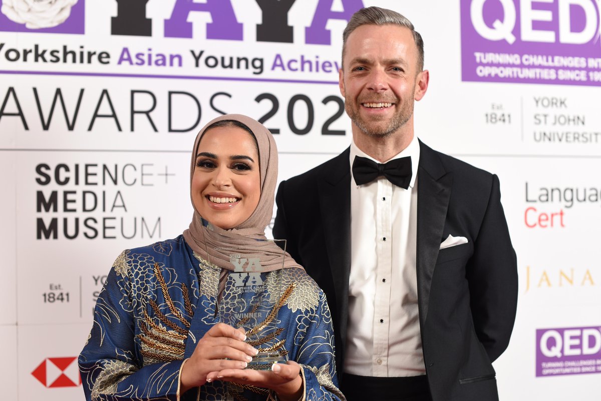 Safura Said 29, won Young Entrepreneur award, sponsored by @Morrisons. Left abusive marriage whilst pregnant. Impacted her mental health, lead to self-harm & severe panic attacks. Raised her son alone & qualified as conveyancer. Involved with empowering community, Muslim Hiker.