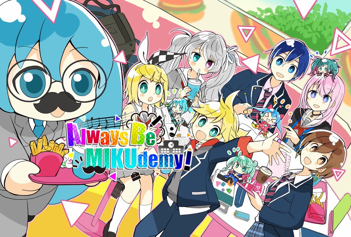 【告知】2024年3月30日(土)18:00〜31日(日)18:00、prskエイプリルフール2023Webオンリー『Always Be MIKUdemy!』を開催いたします！ メインビジュアル、ロゴは犬飼（７：２４）(@7_24inukai )様に制作いただきました。 pictsquare.net/07czxku3ezduej… #ABMD